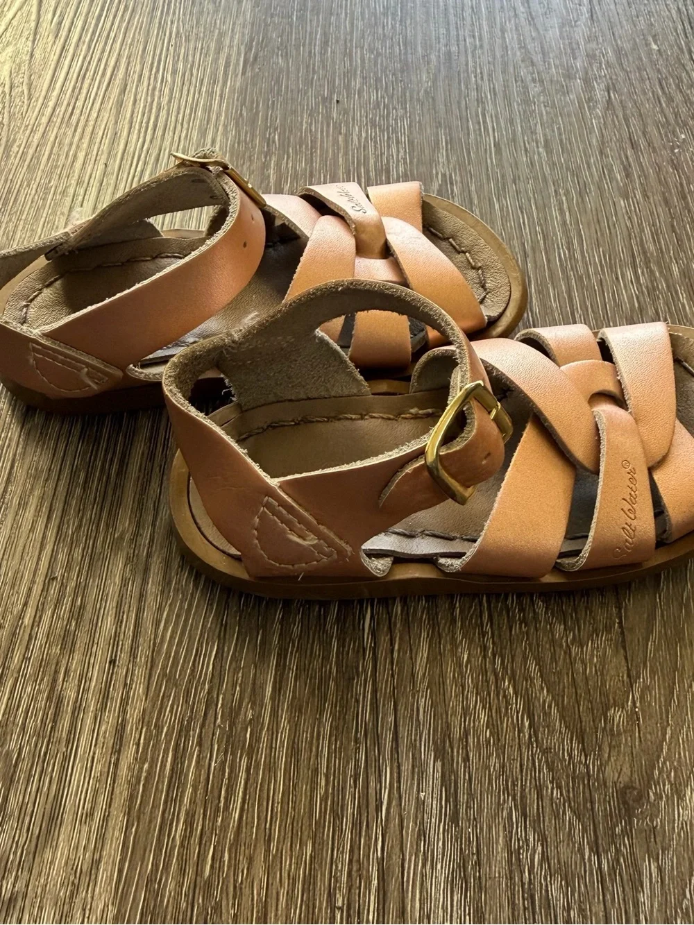 Saltwater Classic Tan Kids' Fisherman Sandals